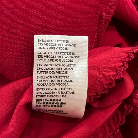 Red, Cocktail Anthropologie Midi dress - Picture 2 of 8